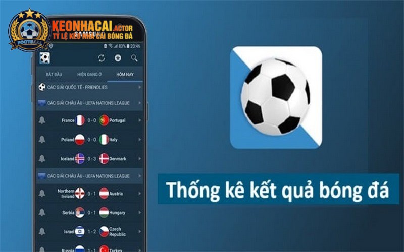 Kết Quả Bóng Đá - Cập Nhật Dữ Liệu Chi Tiết, Chuẩn Nhất 1 Kèo Nhà Cái cung cấp kết quả bóng đá theo đúng thời gian thực