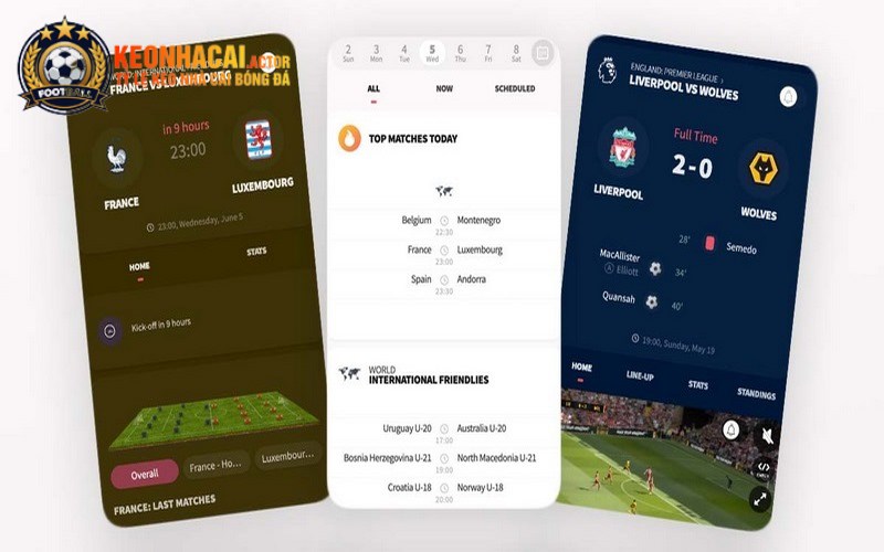 Livescore Trực Tiếp - Chi Tiết Các Trận Đấu Tại Keonhacai.actor 1 Livescore là công cụ hỗ trợ cập nhật KQBĐ đúng theo thời gian thực